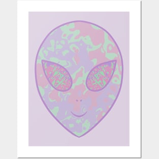 Happy Alien Posters and Art